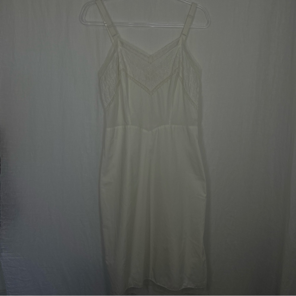 Vintage Barbizon Sheer White Slip